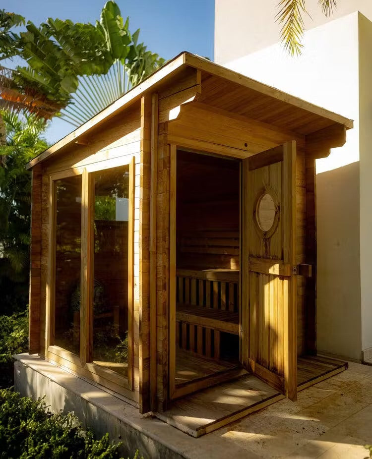 Primal Ice Bath + 8 Person Cedar Sauna