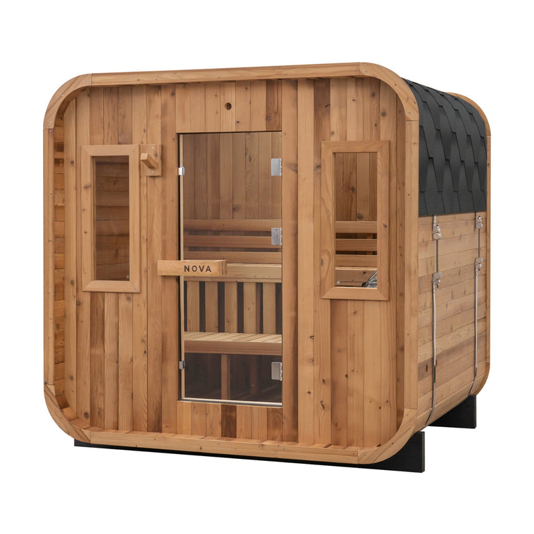 Primal Ice Bath + 6 Person Cedar Sauna