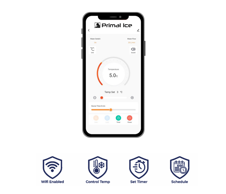 primal ice application on smartphone