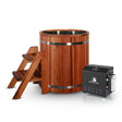 Cedar Duo: Premium Barrel + 2 Person Sauna