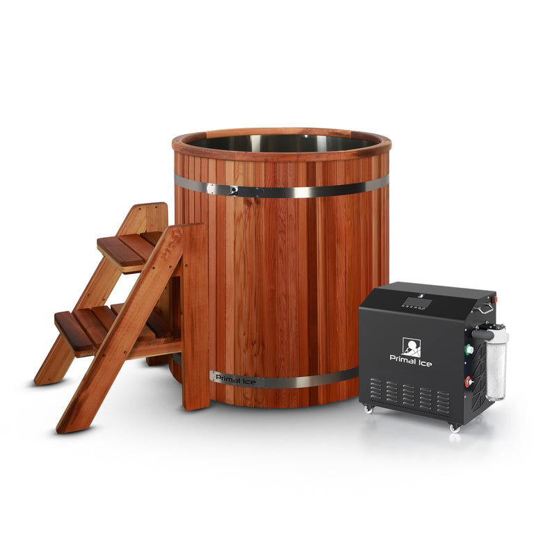 Cedar Duo: Premium Barrel + 2 Person Sauna
