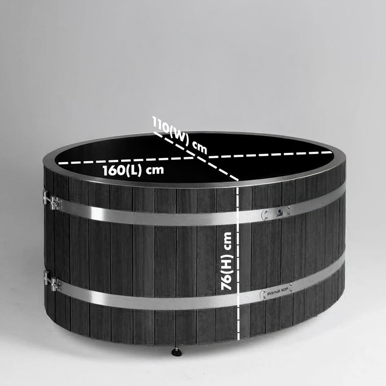 Primal Ice Bath + 6 Person Cedar Sauna